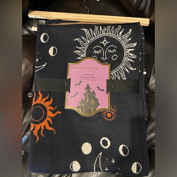 MOONLIGHT MANOR NWT Oversized Decorative Halloween Celestial Throw 🌞🧿🌙 - Picture 4 of 11